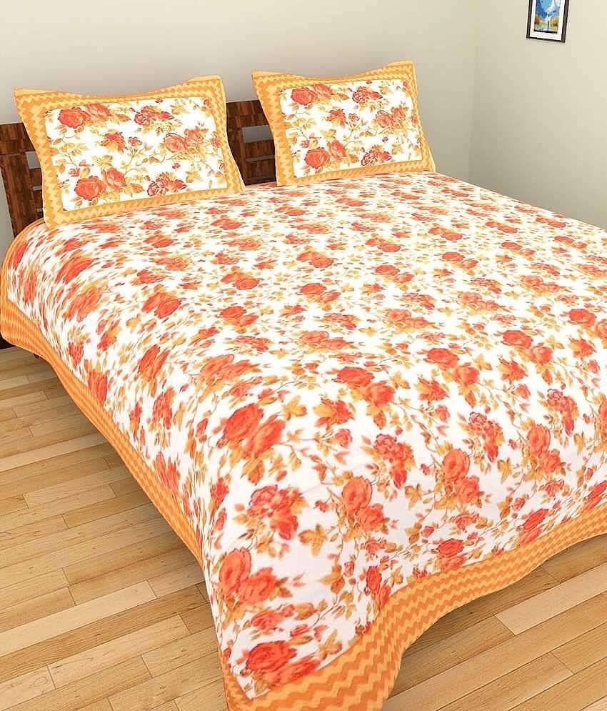Uniqchoice Cotton King Bedsheet ( Multi )