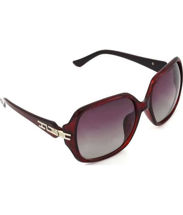 RED LEAF Red Rectangular Sunglasses ( Pack of 1 )