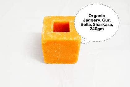 Organic Jaggery, Gur, Bella, Sharkara, Chakkarai 240gm