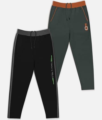 HELLCAT Pack of 2 Boys Cotton Blend Trackpant ( Multicolor )