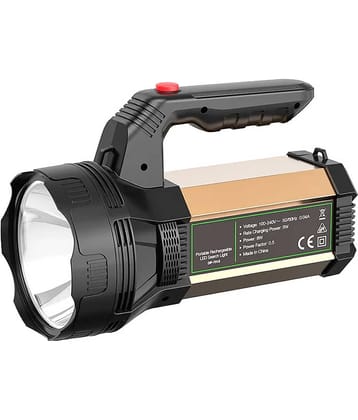 FIRSTLIKE - 8W Rechargeable Flashlight Torch ( Pack of 1 )