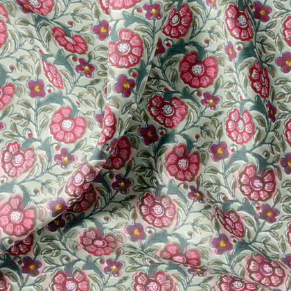 Beautiful Floral Ditzy Pattern Digital Printed Fabric