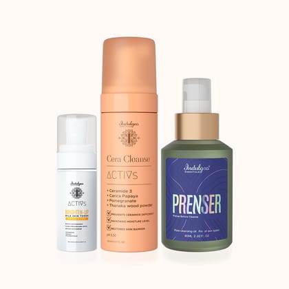 Deep Cleanse & Repair Combo - Prenser + Face Wash + Milk Toner-All Skin Types