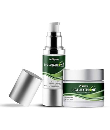LA ORGANO L-Glutathione Cream and Serum Facial Kit g Pack of 2