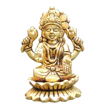Brass Showpiece Laxmi Ji God Idol Statue (BSMAS1480 L)