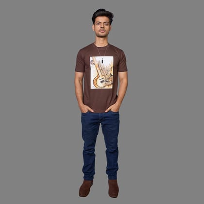 MD02  Sitar and Temple - Brown