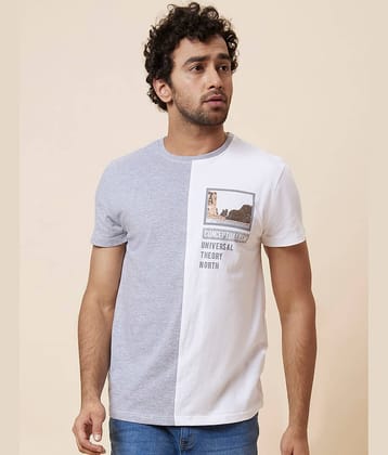 Globus - Grey Melange Cotton Regular Fit Men's T-Shirt ( Pack of 1 )