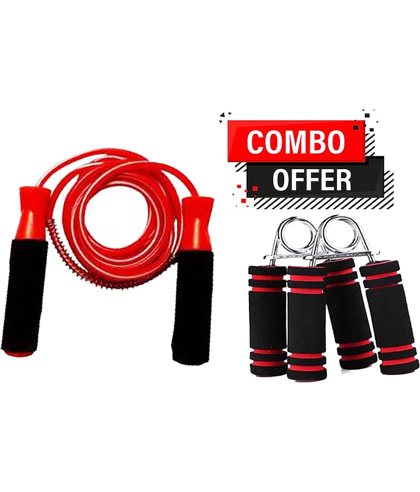 Combo Skipping Rope And Hand Grip  With Ball Bearings Rapid Speed Jump Rope and  Foam Handles