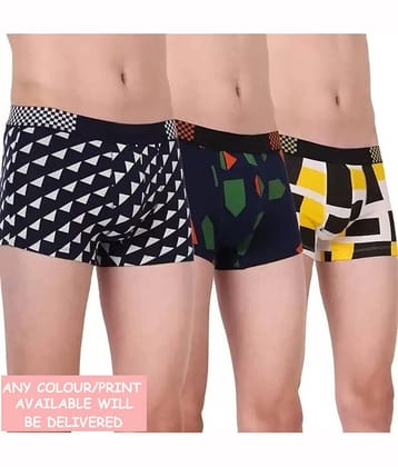 CAVENDRES Pack of 3 Nylon Trunks For Men's ( Multicolor1 )
