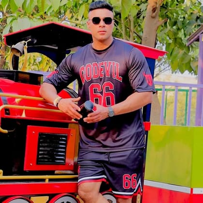 Go Devil 66 Red Printed Black Polyester Co-ord Set for Men S