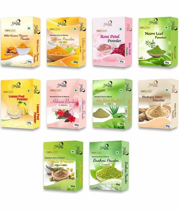 glowious - Skin Toning Face Pack for Normal Skin ( Pack of 10 )