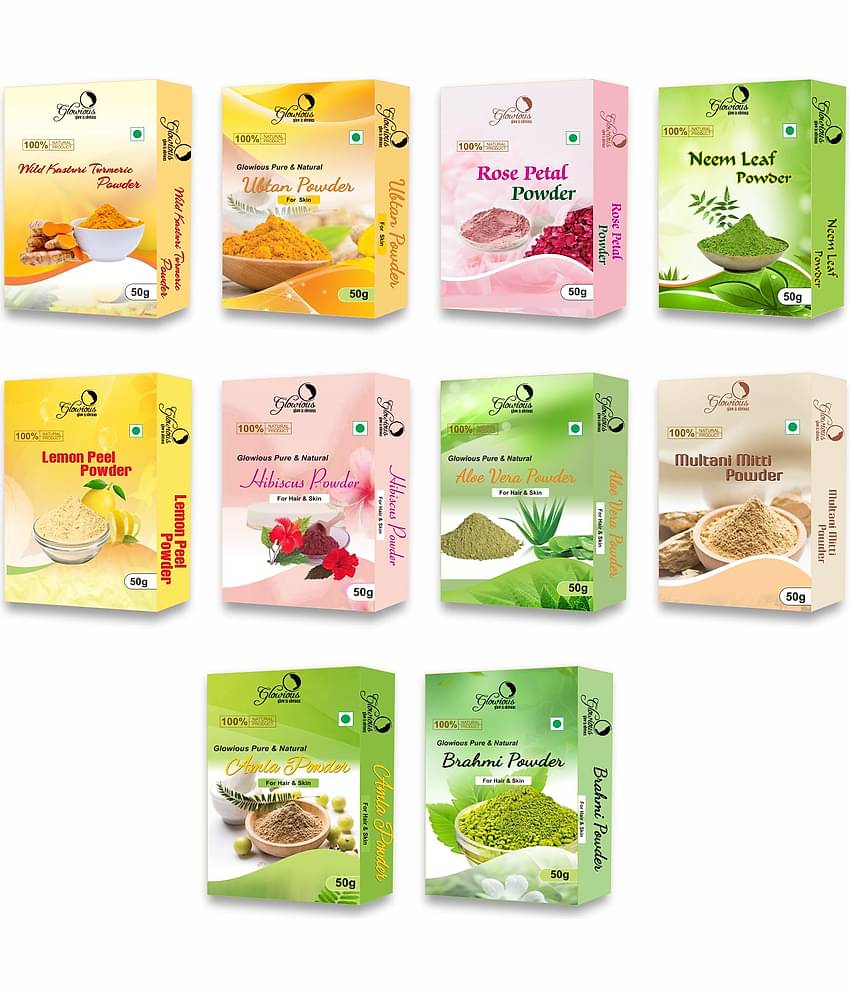 glowious - Skin Toning Face Pack for Normal Skin ( Pack of 10 )