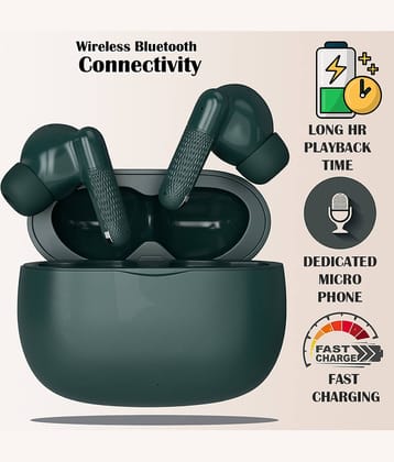 Wireless Bluetooth Earbuds with Deep Bass,HD Mic, Long Battery Backup, Fast Charging, Lightweight Comfortable Fit, Sweatproof Sports Headphones for Music, Calls, Gaming & Daily Use"