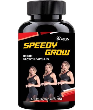 Dha Ayurveda Speedy Grow- Height Growth Herbal Capsule 30 No.S Pack of 1