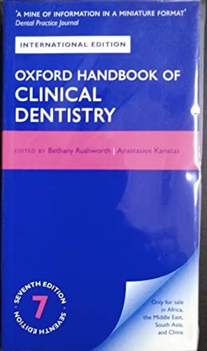 Oxford Handbook of Clinical Dentistry 7th Edition 2020