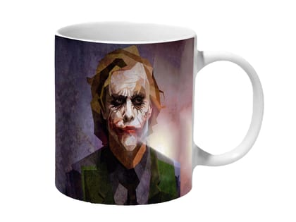 Multicolor Joker Heath Ledger Geometric Art Ceramic Mug