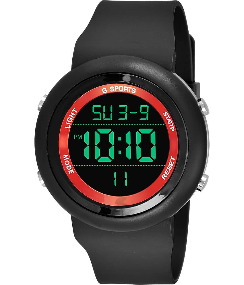 DECLASSE - Black Rubber Digital Men's Watch