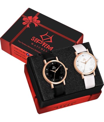 Septem Multicolor Leather Analog Men's Watch