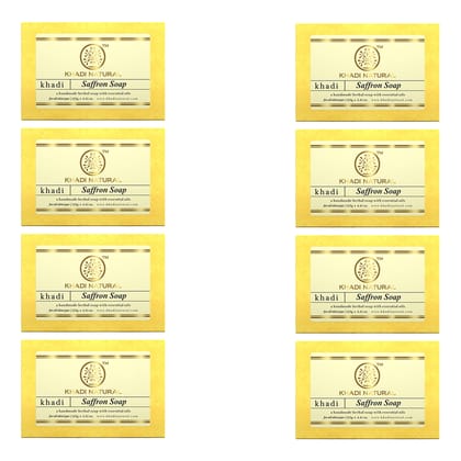 Khadi Natural Saffron Soap Combo Pack Of 8 – 125gm Each