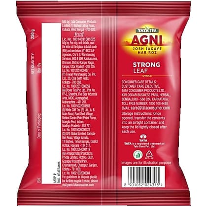 Tata Tea Agni | Strong chai With 10% Extra Strong Leaves | Black Tea | 1kg