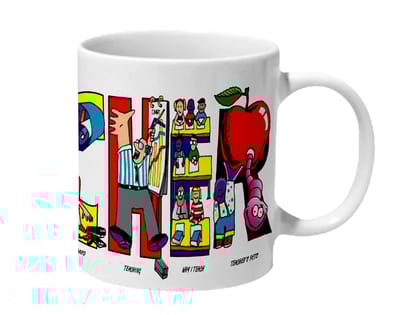 Multicolor How To Become A Teacher Ceramic Mug