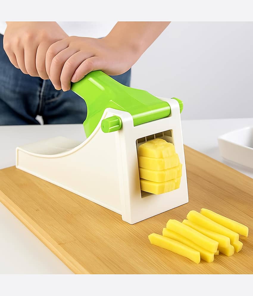THRIFTKART - French Fries Cutter Machine - French Fry Cutter | French Fries Machine | Potato Chips Cutter Chopper | Thick Absorbent Chenille (Chopper, Pack of 1)
