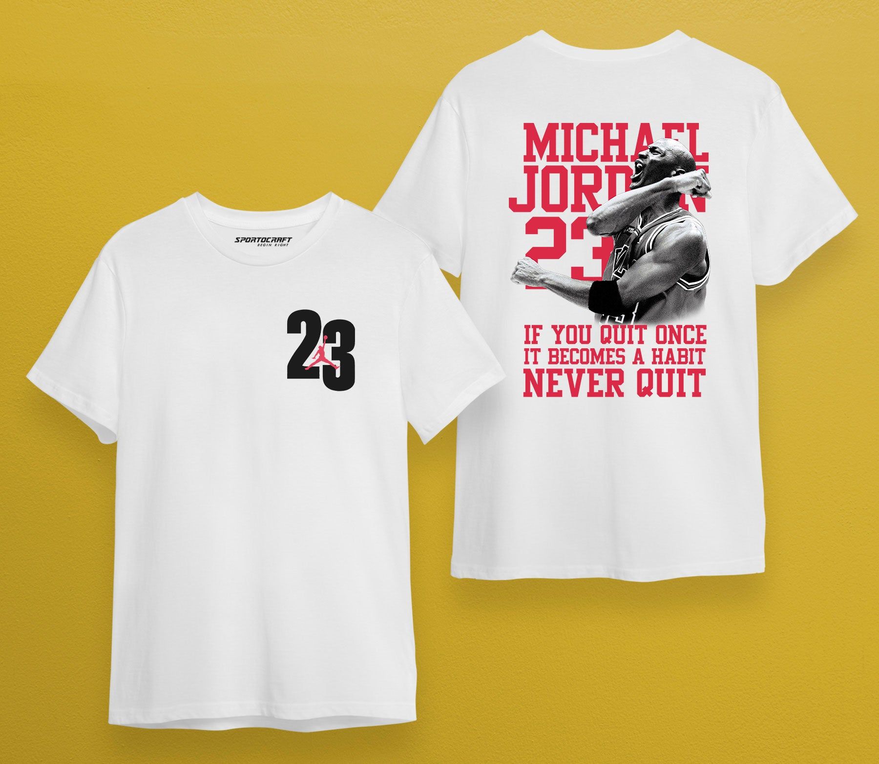 Michael Jordan Quote T-shirt-White / S