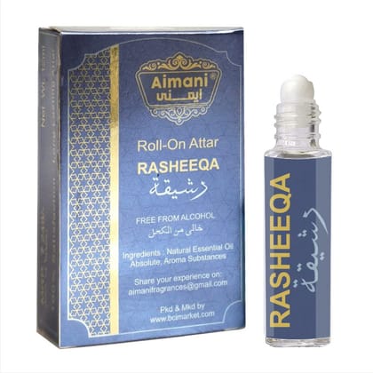 Aimani Rasheeqa fragrance | Long Lasting | Alcohol Free for women | Perfumery Oil | 06ml Attar