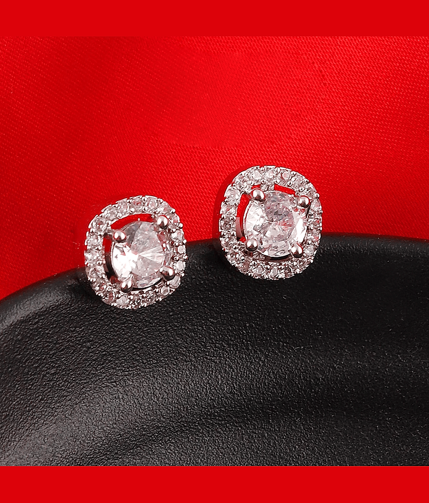 gilher White Stud Earrings ( Pack of 1 )