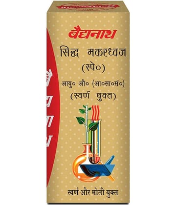 Baidyanath Makardhwaj Tablet In Physical Debility Tablet 10 No.S