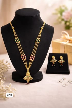 Necklace earrings combo.