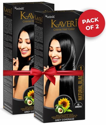 Kaveri Natural Temporary Hair Color 180 mL Black