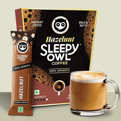 Sleepy Owl Hazelnut 100% Arabica Instant Coffee 1.5gm