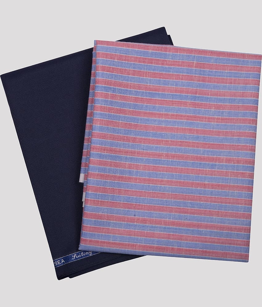 Maharaja - Pink Polyester Blend Men's Unstitched Shirts & Trousers ( Pack of 2 )