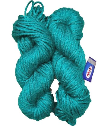 JP Teal (200 gm) Knitting Yarn Thick Chunky Wool Hank Hand knitting wool / Art Craft soft fingering crochet hook yarn, needle knitting yarn thread dyed.