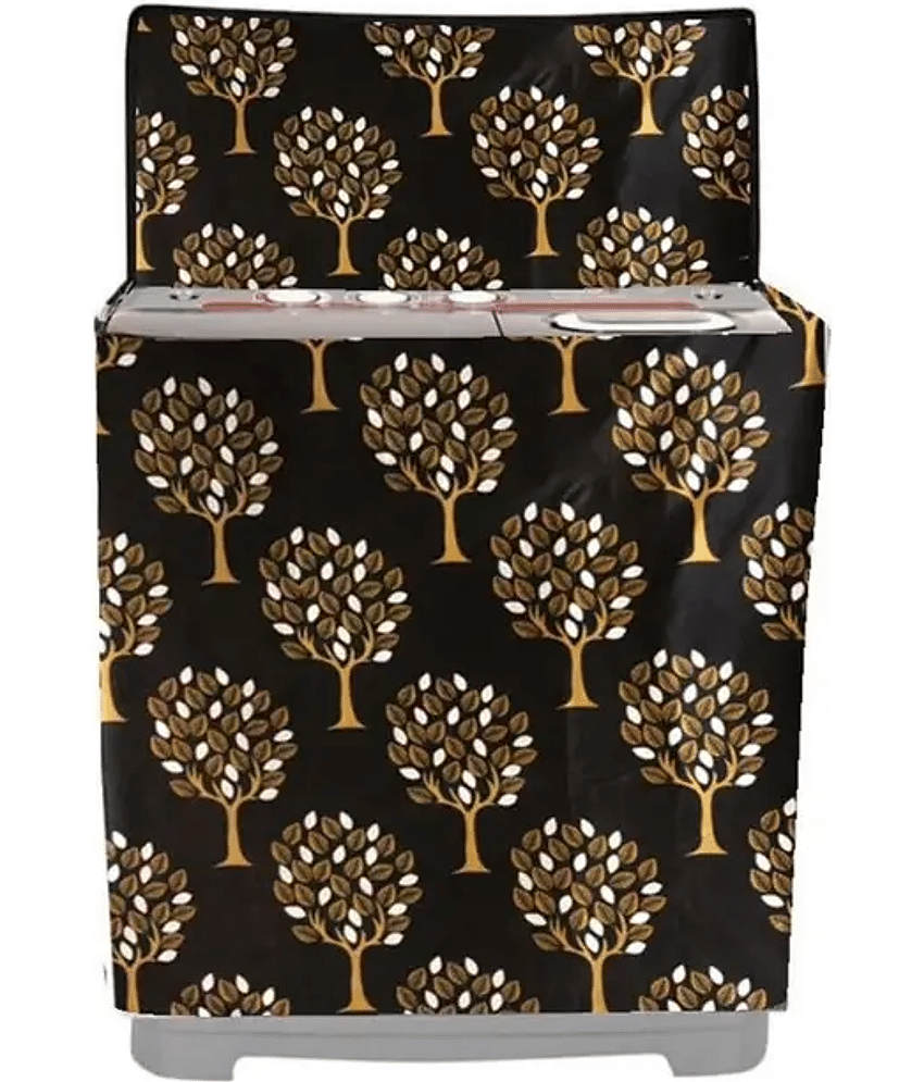 ENTICE Semi-Automatic Washing Machine Cover Compatiable For 8 kg - Brown