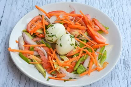 Boiled Eggs With Salad