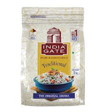 India Gate Traditional Pure Basmati Rice 1 KILOGRAM