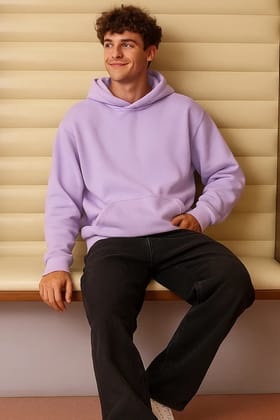 Lavander - Fleece Hoodie-XL