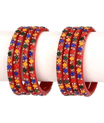 Somil - Red Bangle Set (Pack of 1)