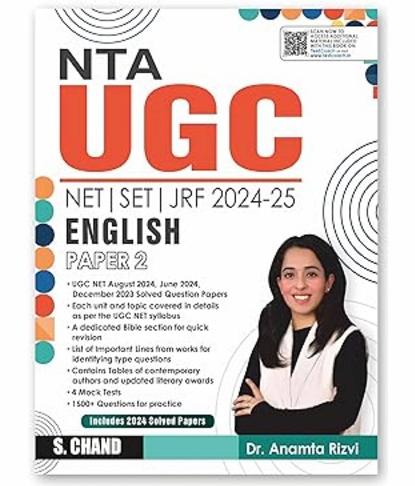 NTA UGC NET Paper 2 Book 2025 English Literature 1500+ Practice Question Bank | 4 Mock Tests | Detailed Solutions
