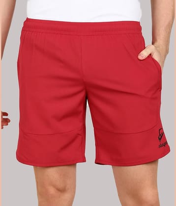 SLAGEN - Red Polyester Men's Running Shorts ( Pack of 1 )