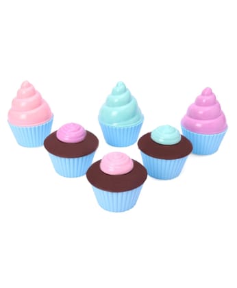 6pc Cupcake Set Play Kit for Kids