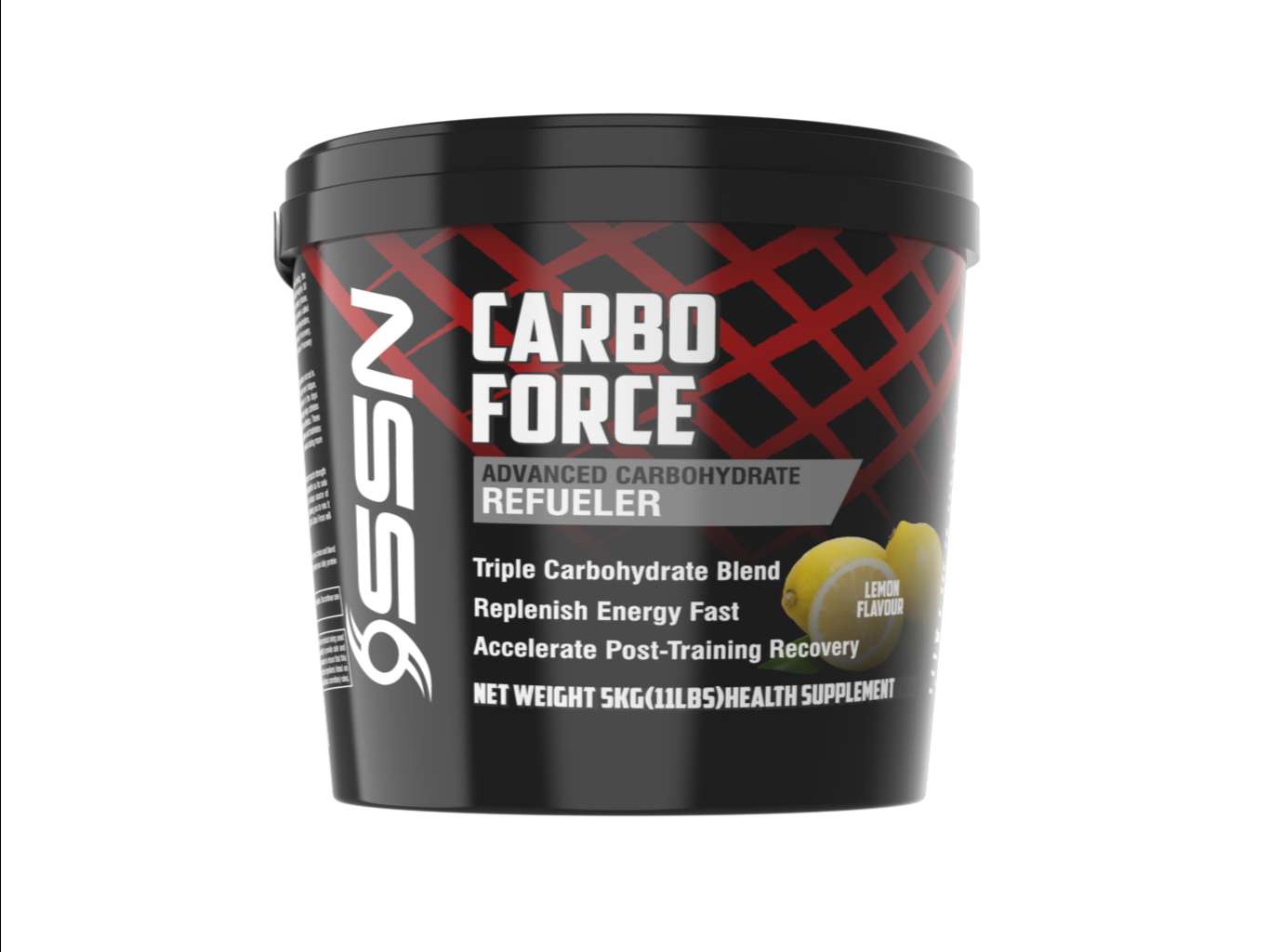 OSSN Carbo Force, 5kg (11 Lbs), Lemon, Advanced Carbohydrate Refueler, 100g Of Carbs And 400 Kacl Per Serving, Triple Carbohydrate Blend, Accelerate Post Training Recovery