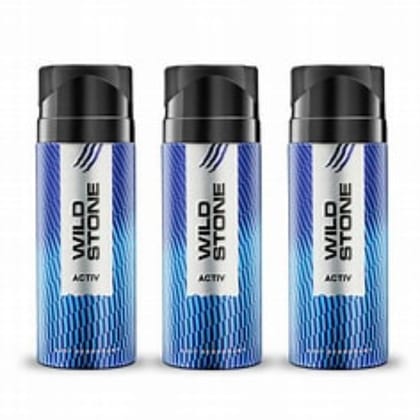 Wild Stone Activ Deodorant for Men ,Pack of 3 (150ml each) Wild Stone Activ Deodorant for Men ,Pack of 3 (150ml each)