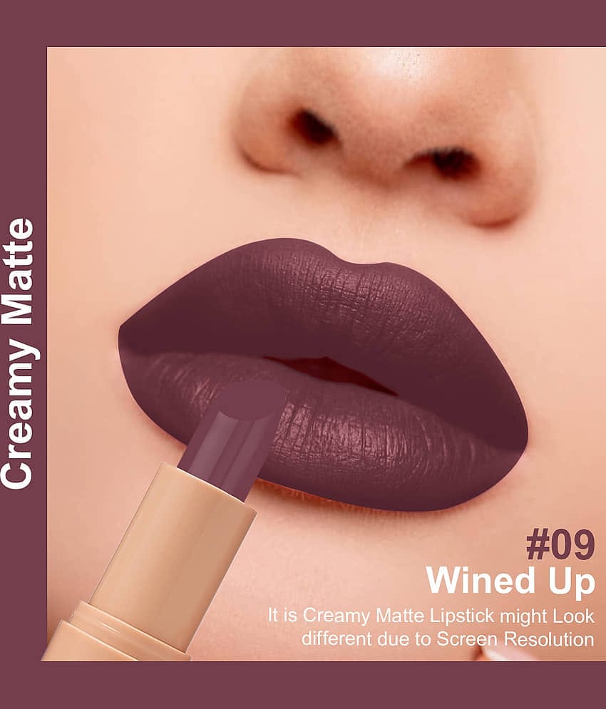 One Wish Wine Drop Matte Long Lasting Creme Lipstick ( Pack of 1 )