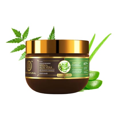 Khadi Natural Neem & Aloe Vera Hair Mask - SLS, Paraben & Color Free - 200gm Khadi Natural Neem & Aloe Vera Hair Mask - SLS, Paraben & Color Free - 200gm