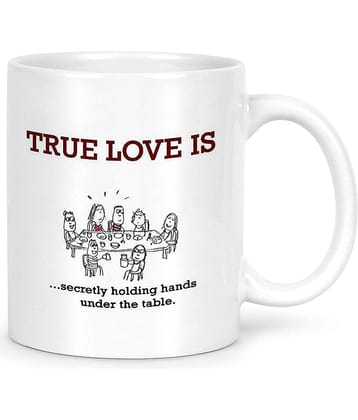 Idream Quote Printed Ceramic Coffee Mug 1 Pcs 330 mL