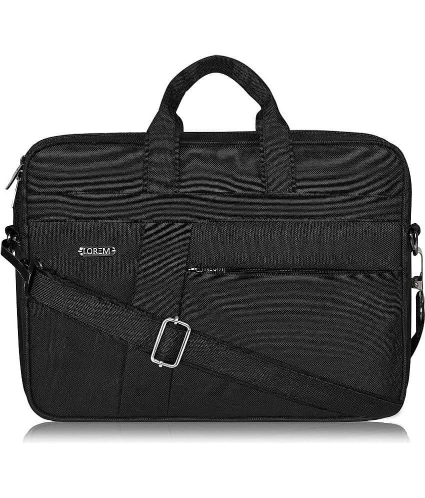 Lorem Black PVC Folio