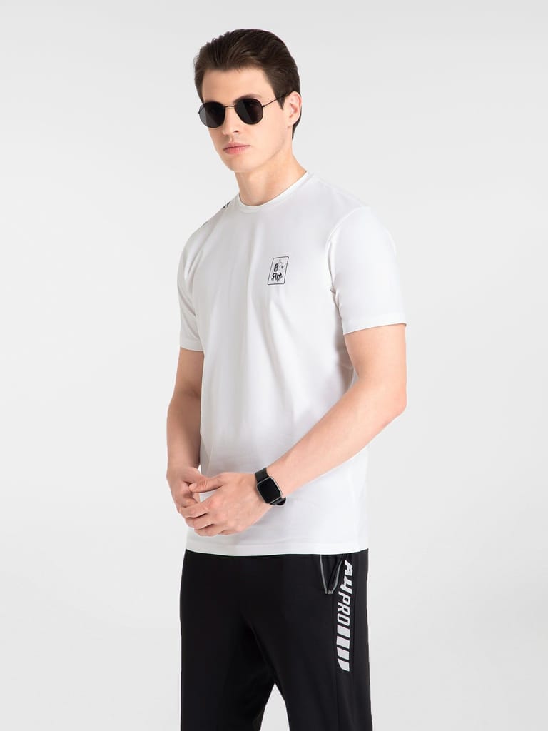 AH White Round Neck (Cotton)